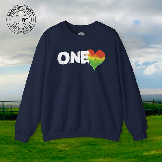 One Heart, Jamaican Reggae Crewneck