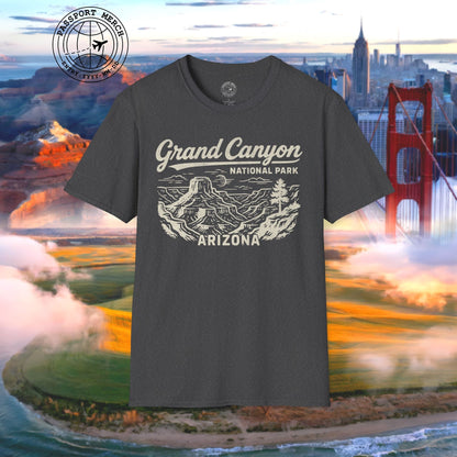 Grand Canyon National Park Vintage Monochrome, Arizona T-Shirt