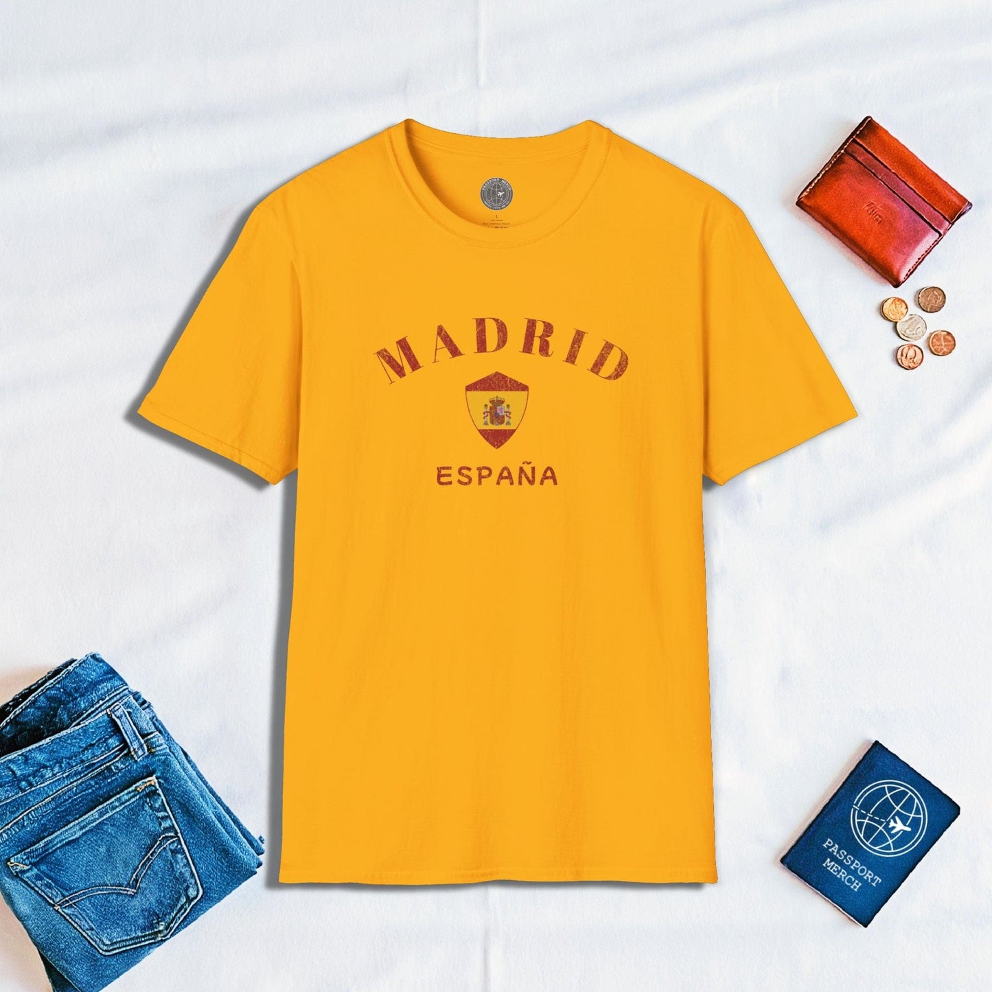 Madrid with Coat of Arms Spain T-Shirt