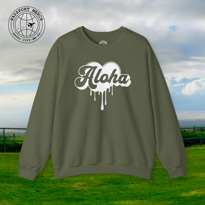 Aloha Melting Heart, Hawaii Crewneck