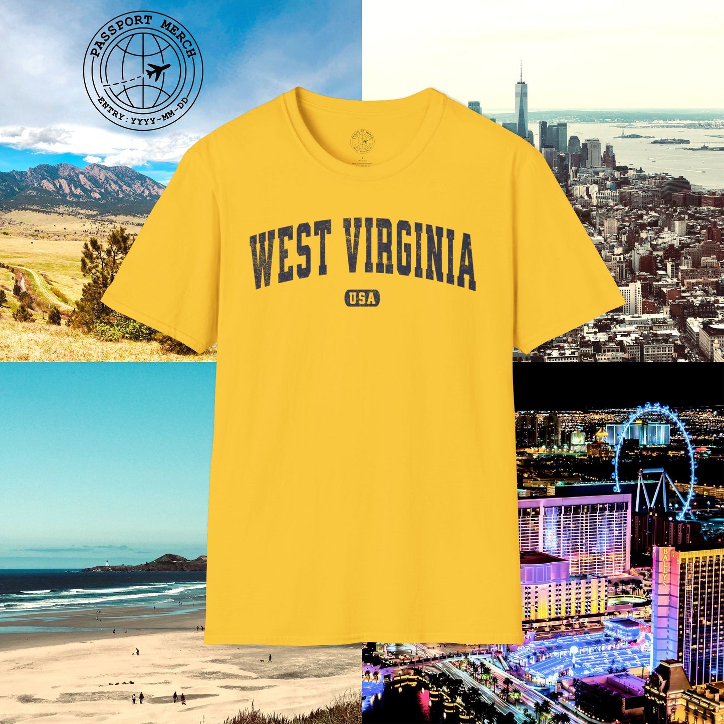 Classic Athletic, West Virginia (50 States Edition) T-Shirt