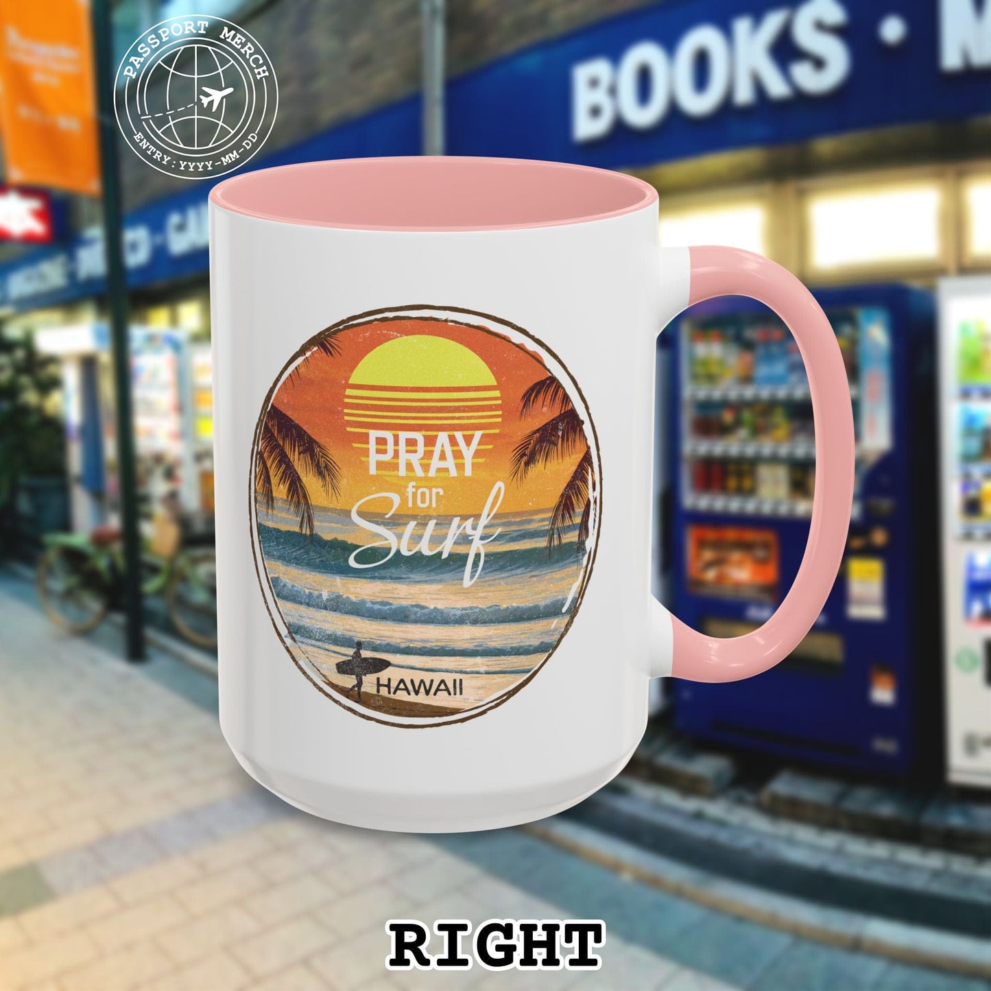 Pray for Surf Hawaii 15oz Mug
