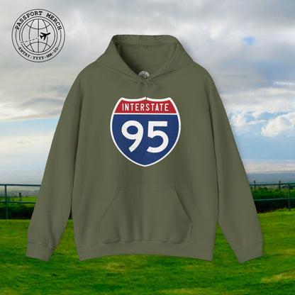 Signs of Wanderlust, Interstate 95, USA Hoodie