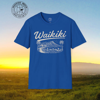 Monochrome Dreams of Waikiki, Hawaii T-Shirt