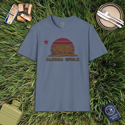 Woodworked Flag of California T-Shirt