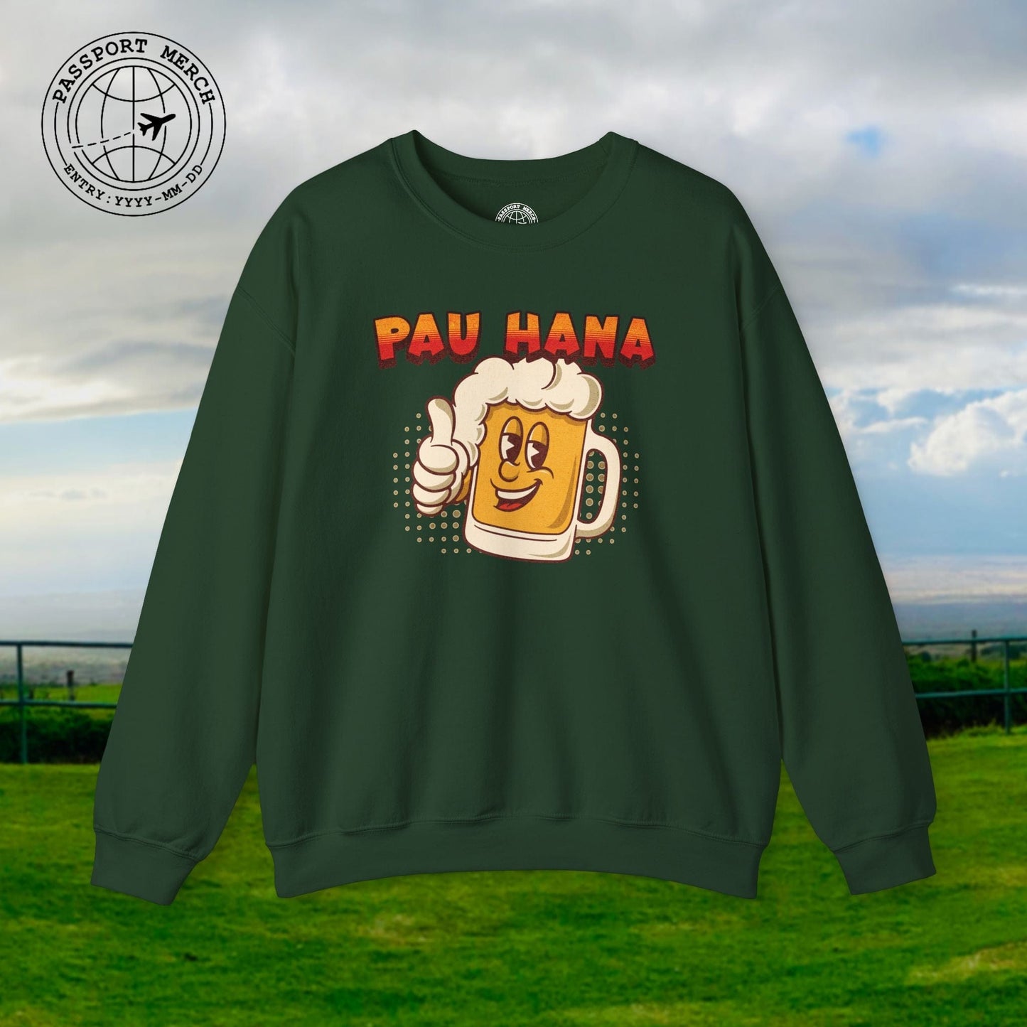 Pau Hana Beer, Hawaii Crewneck