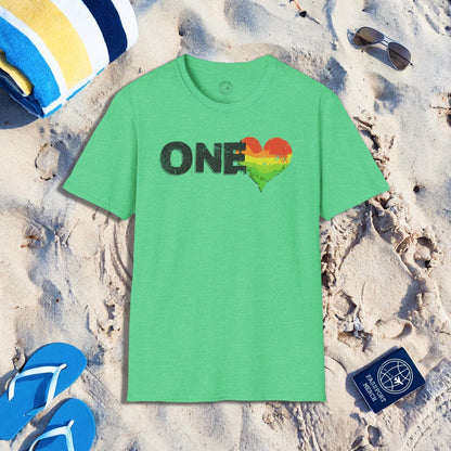 One Heart, Jamaican Reggae T-Shirt