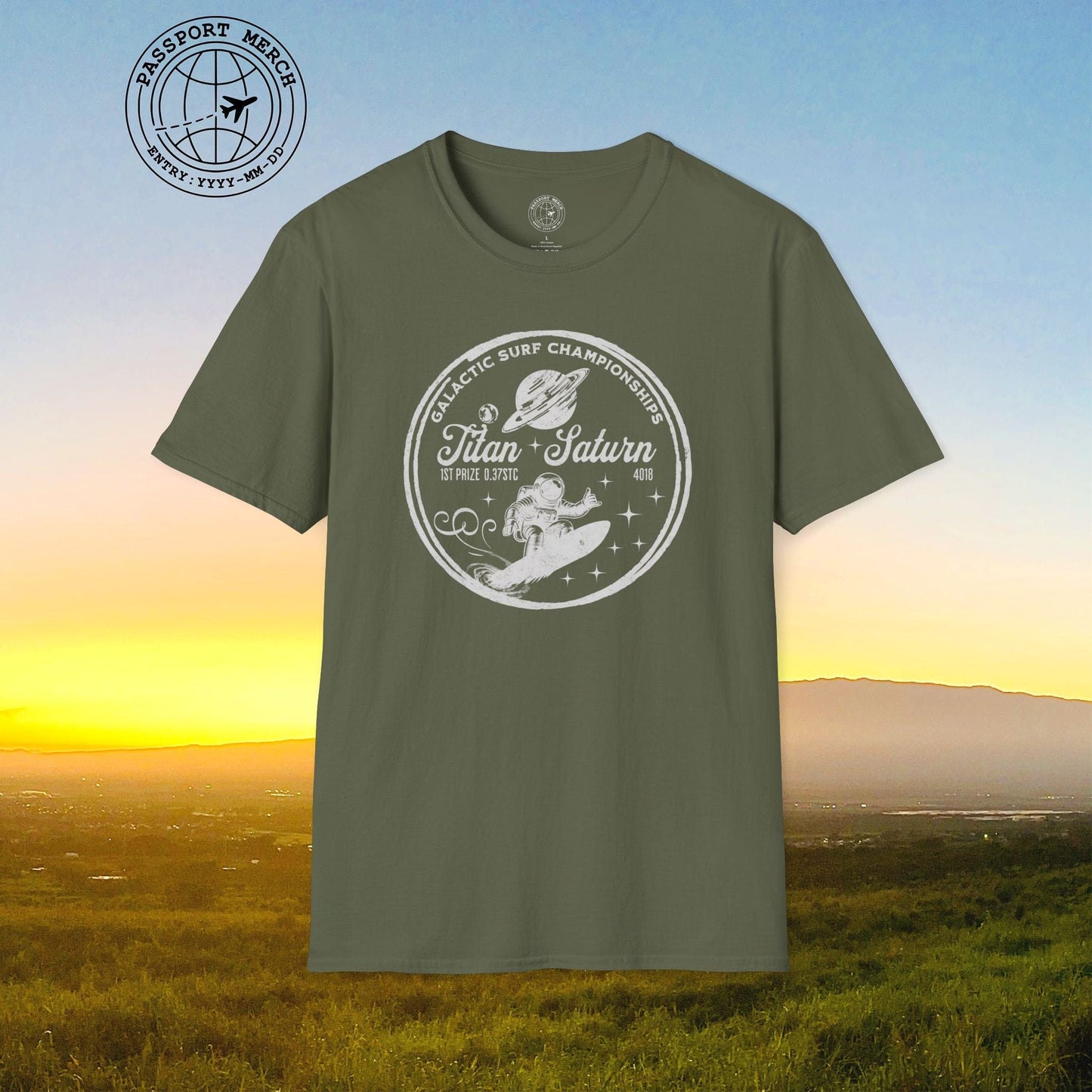 Surfing Astronaut, Hawaii T-Shirt