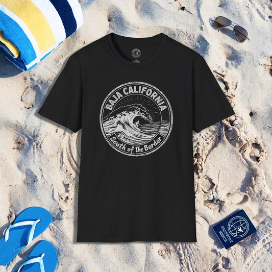 Surf South of the Border, Baja California, Mexico T-Shirt