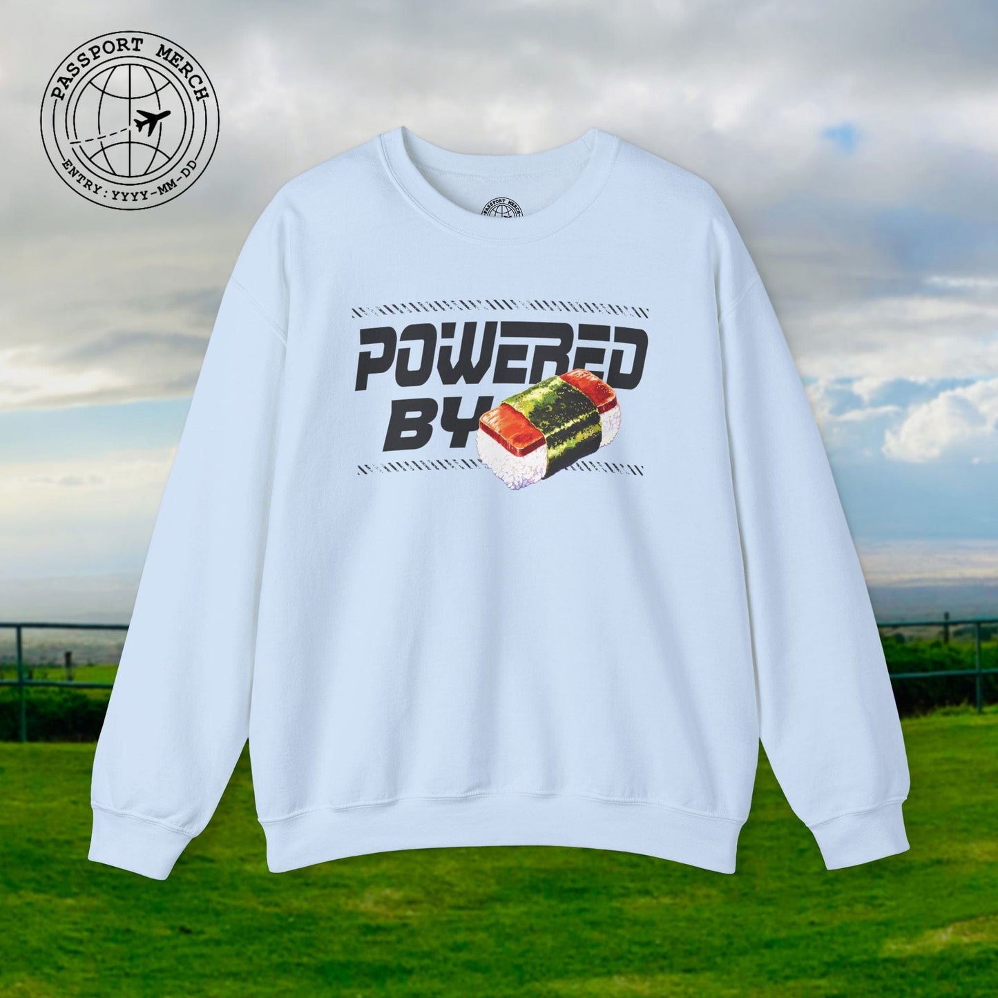 Powered By Musubi, Hawaii Crewneck