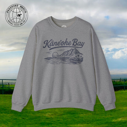 Kaneohe Bay Vintage Monochrome, Hawaii Crewneck