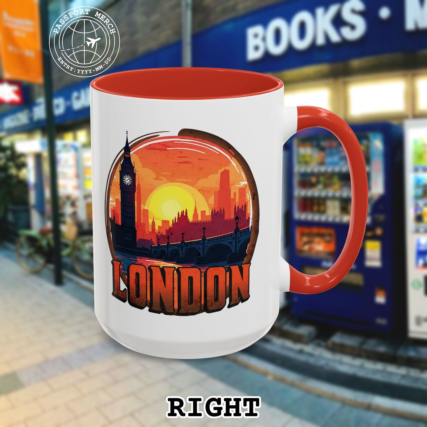 Vintage Big Ben Sunset, London, England 15oz Mug