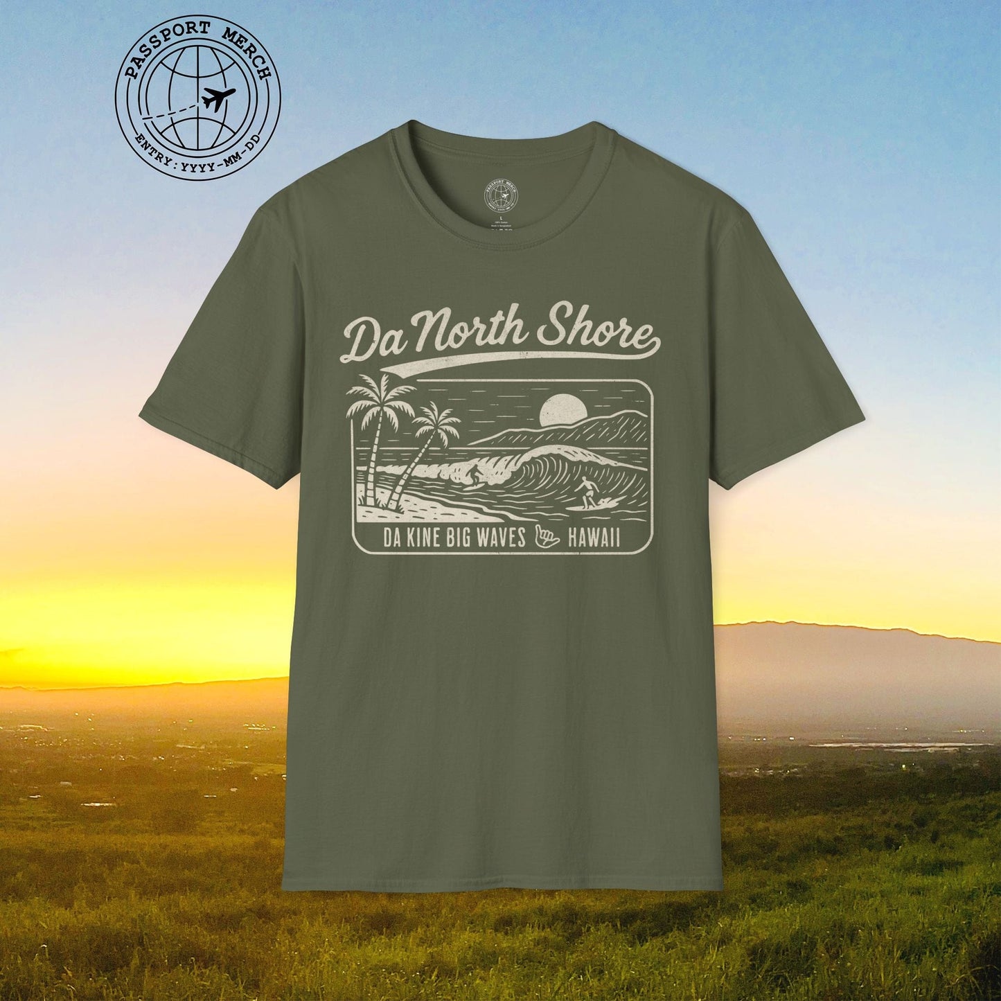 Da North Shore - Da Kine Big Waves, Hawaii T-Shirt