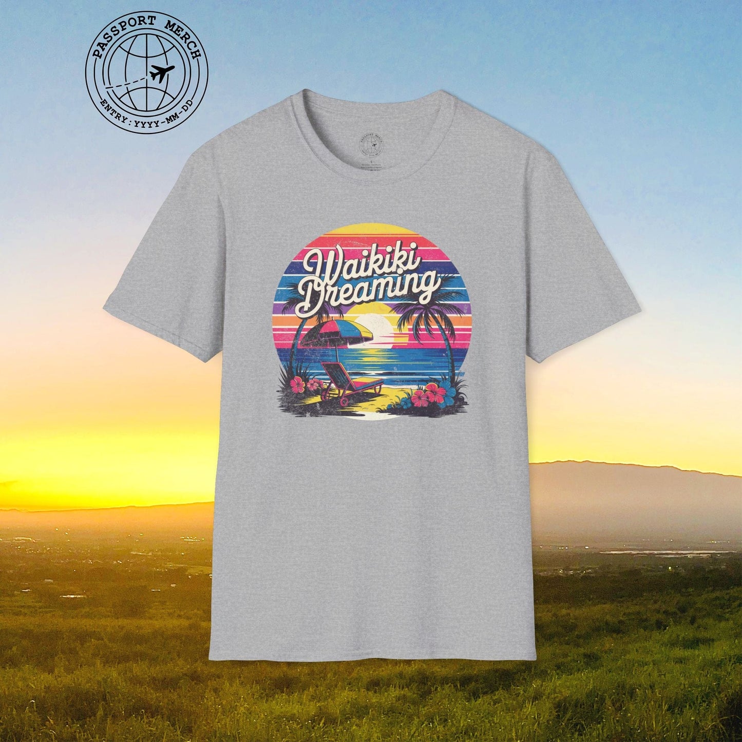 Retro Waikiki Dreaming, Hawaii T-Shirt