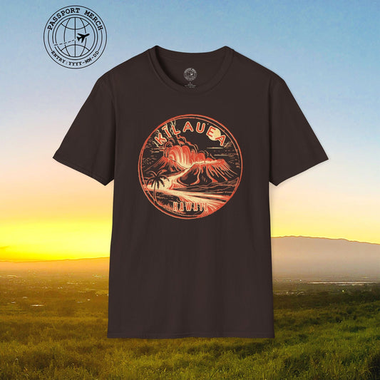 Vintage Kilauea Eruption, Hawaii T-Shirt