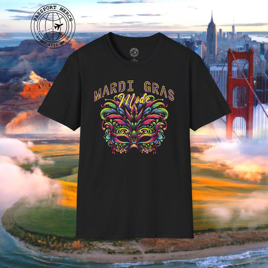Mardi Gras Mode, Louisiana T-Shirt
