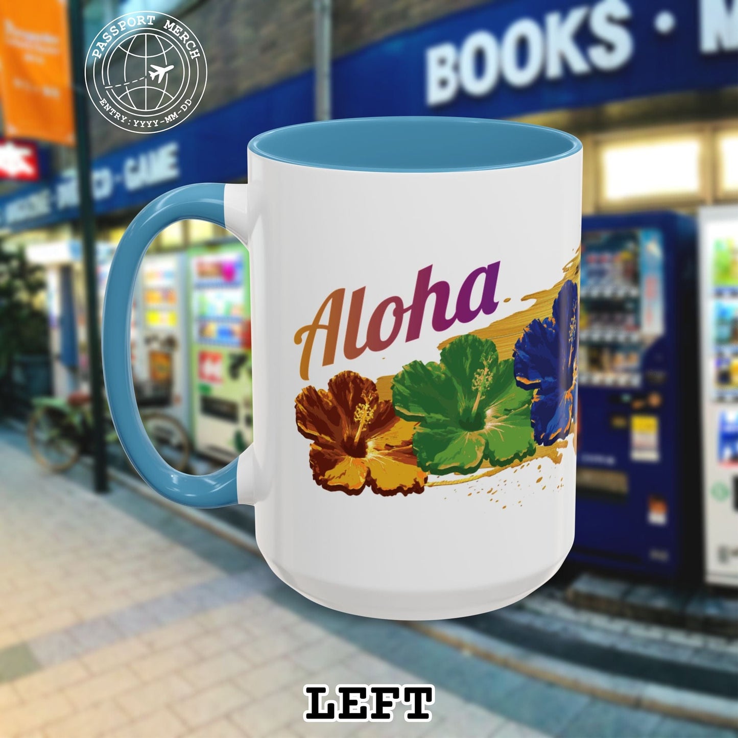 Pop Art Hibiscus, Hawaii 15oz Mug