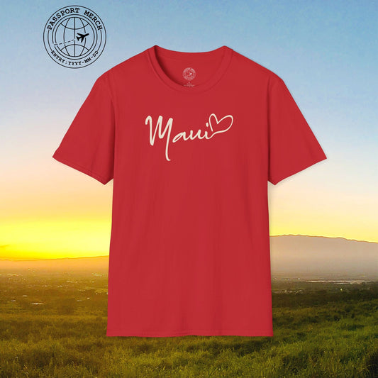 Heart Signature (Islands Edition), Maui, Hawaii T-Shirt