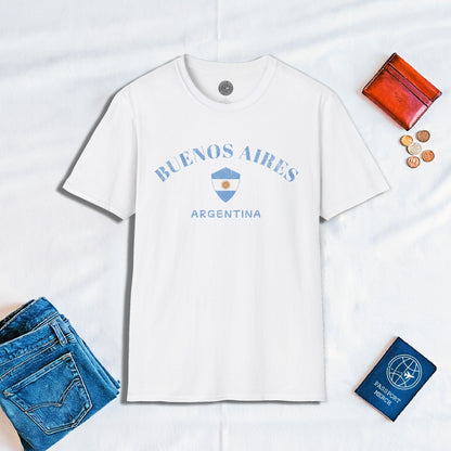 Buenos Aires with Flag Shield Argentina T-Shirt