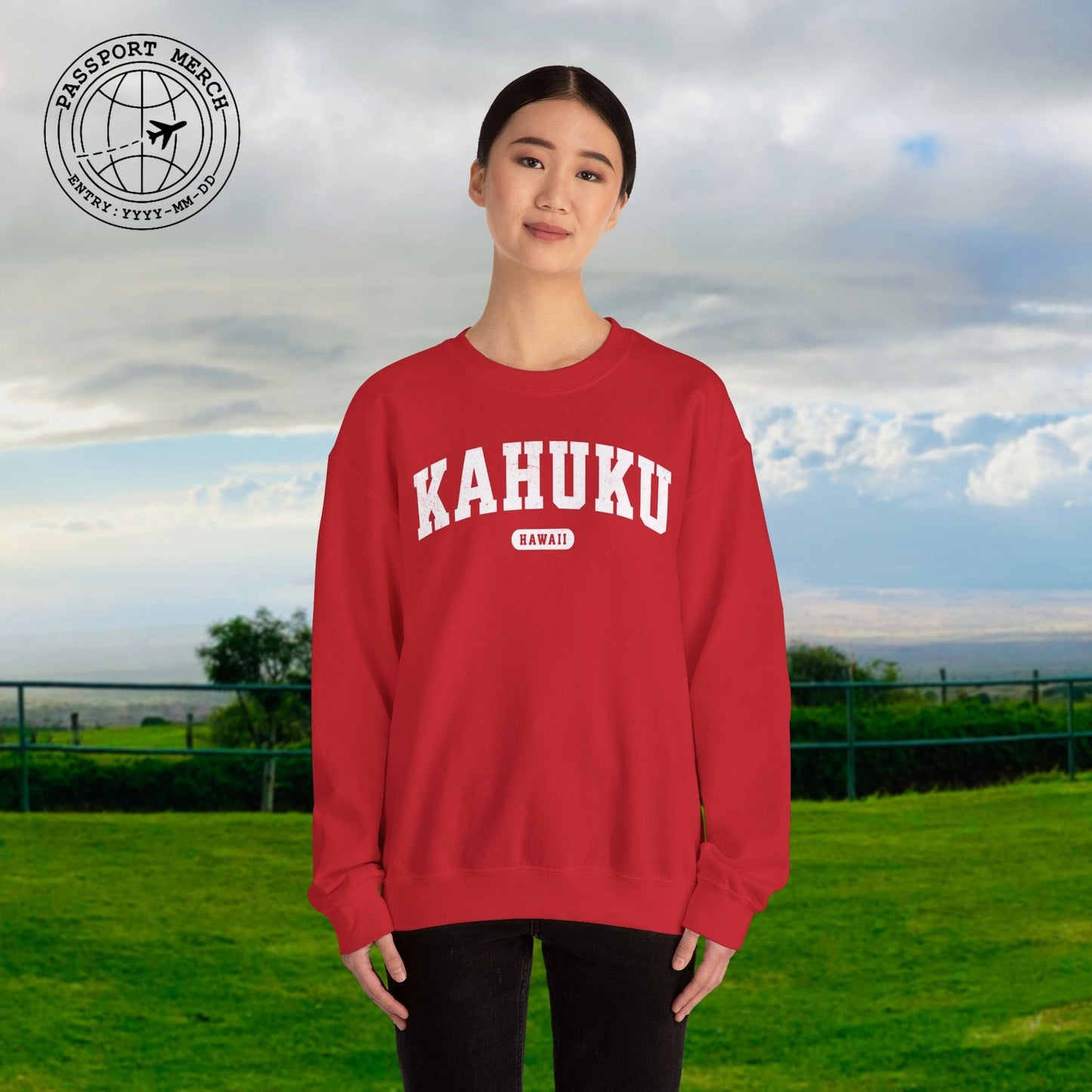 Classic Athletic, Kahuku, Hawaii (Fan Service) Crewneck