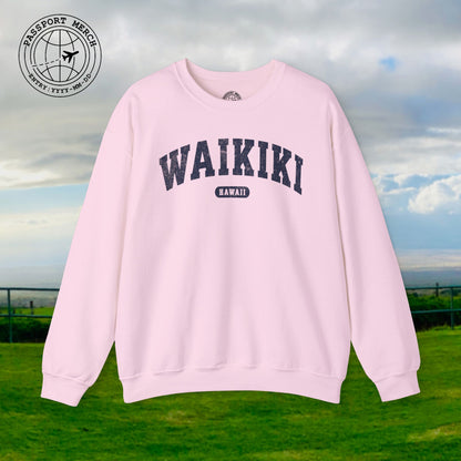 Classic Athletic (Bucket List Edition), Waikiki, Hawaii Crewneck