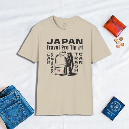 Japan Travel Pro Tip #1 - Trash Can T-Shirt