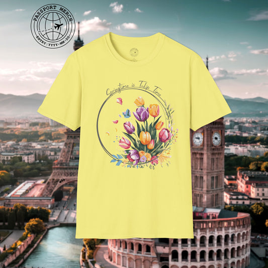 Springtime is Tulip Time in Holland T-Shirt