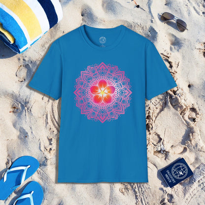 Hawaiian Plumeria Mandala T-Shirt