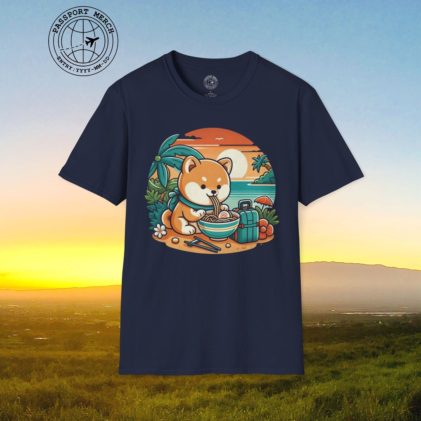Japanese Shiba Inu Meets Hawaiian Saimin T-Shirt