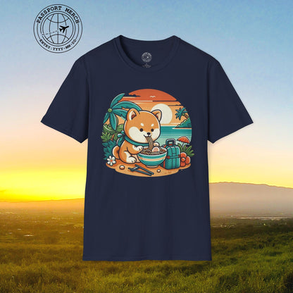 Japanese Shiba Inu Meets Hawaiian Saimin T-Shirt
