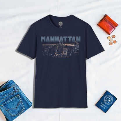 The City That Never Sleeps, Manhattan New York T-Shirt