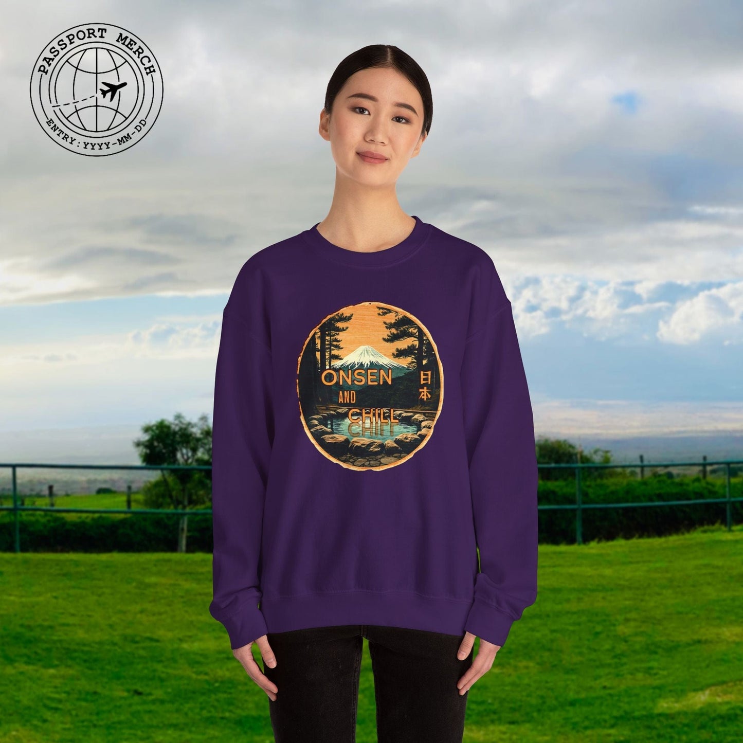 Onsen and Chill, Japan Crewneck