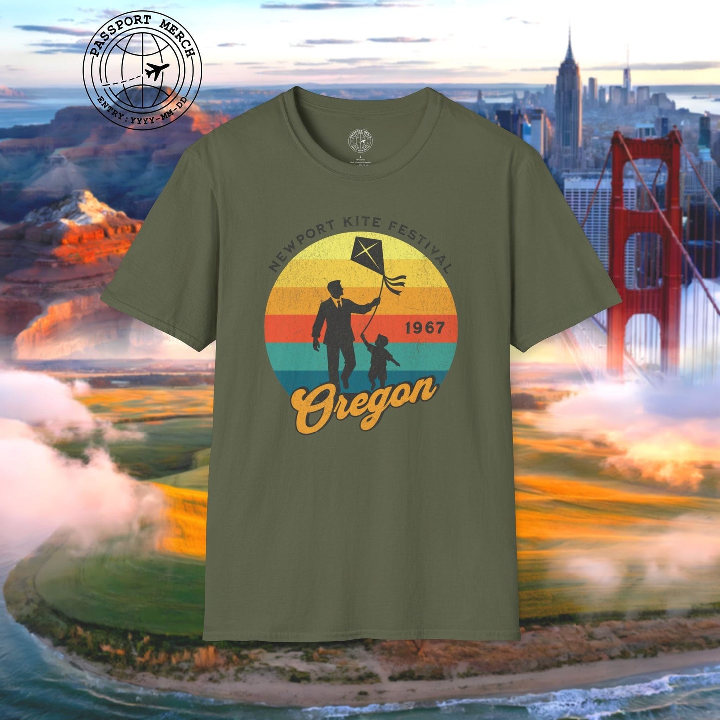 Vintage Newport Oregon Kite Festival T-Shirt