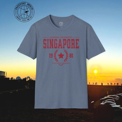 Vintage Passport University, Singapore T-Shirt