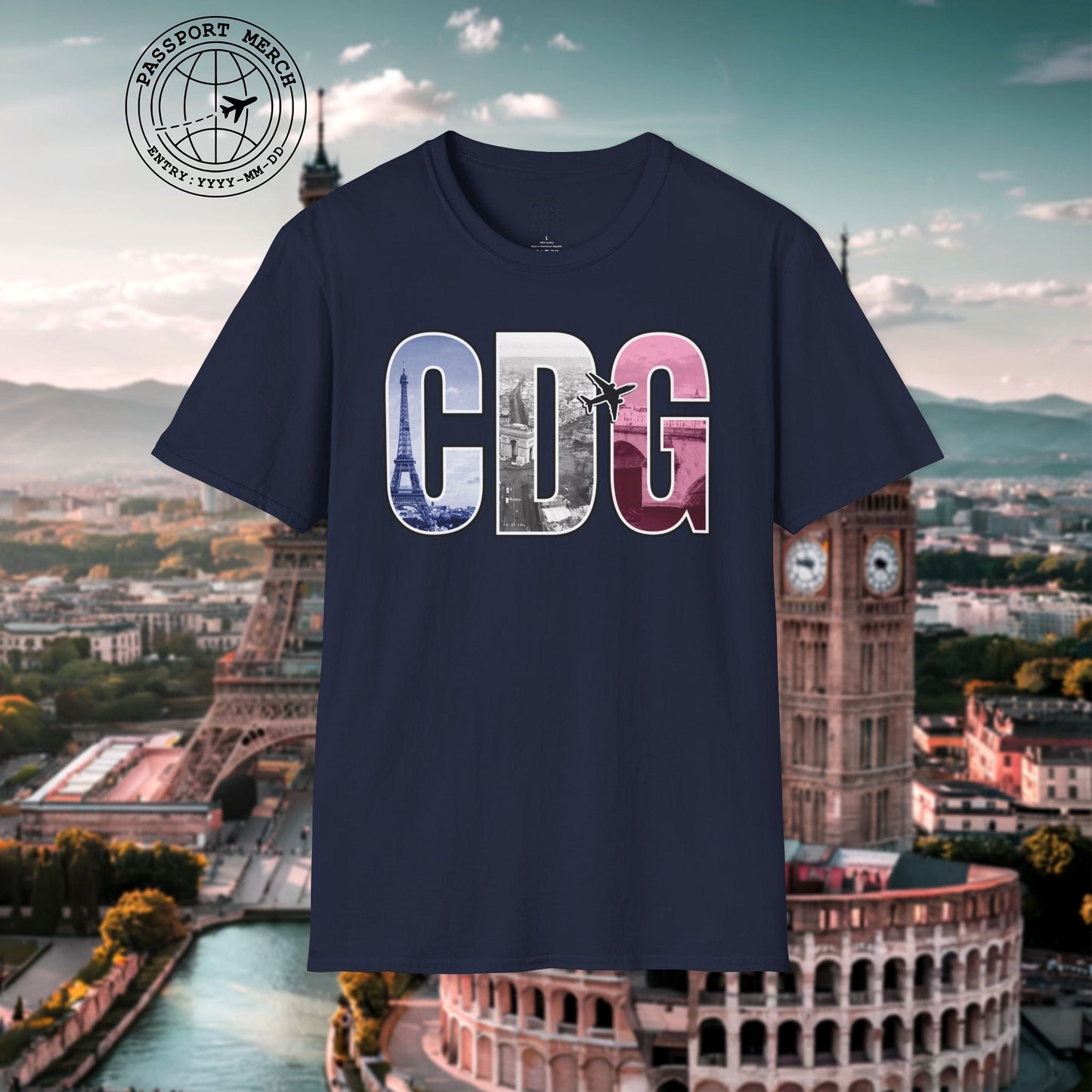 Airport Window Paris France CDG T-Shirt
