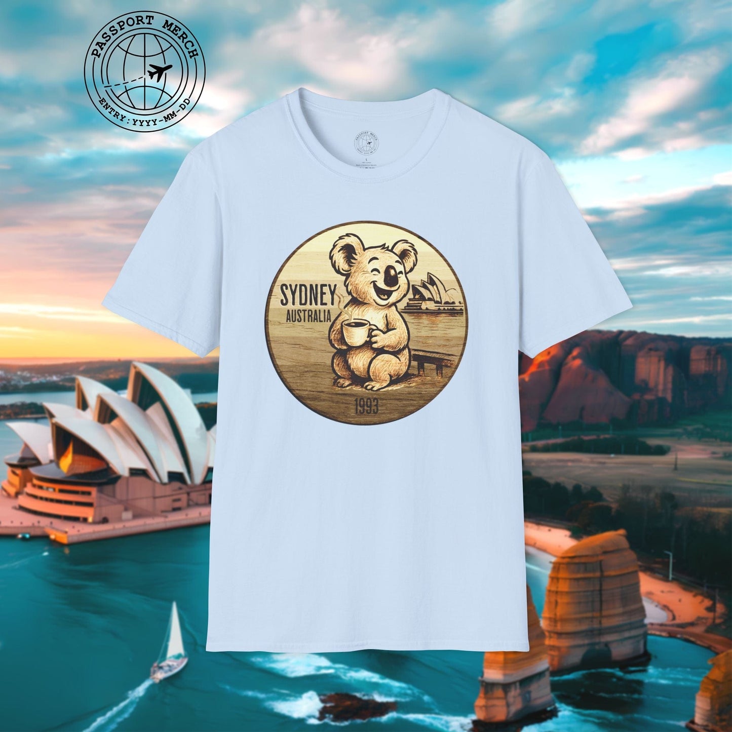 Vintage Koala & Coffee in Sydney, Australia T-Shirt