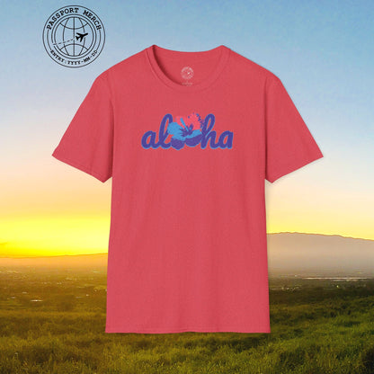 Purple Aloha Hibiscus, Hawaii T-Shirt