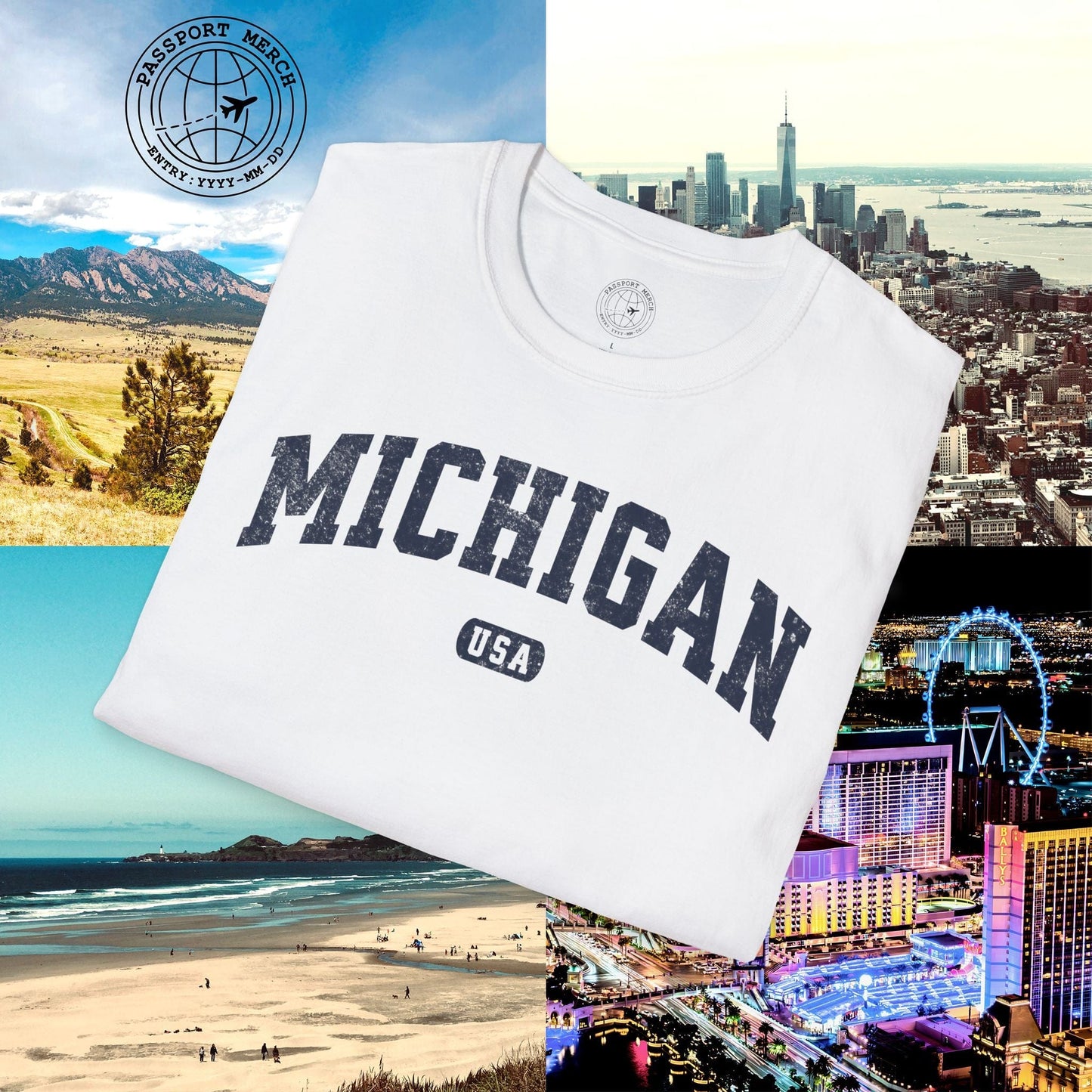 Classic Athletic, Michigan (50 States Edition) T-Shirt