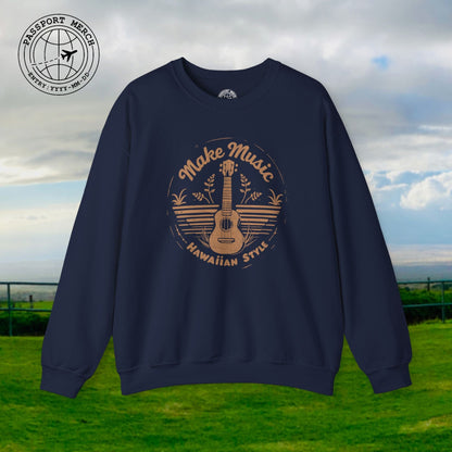 Make Music Hawaiian Style Crewneck