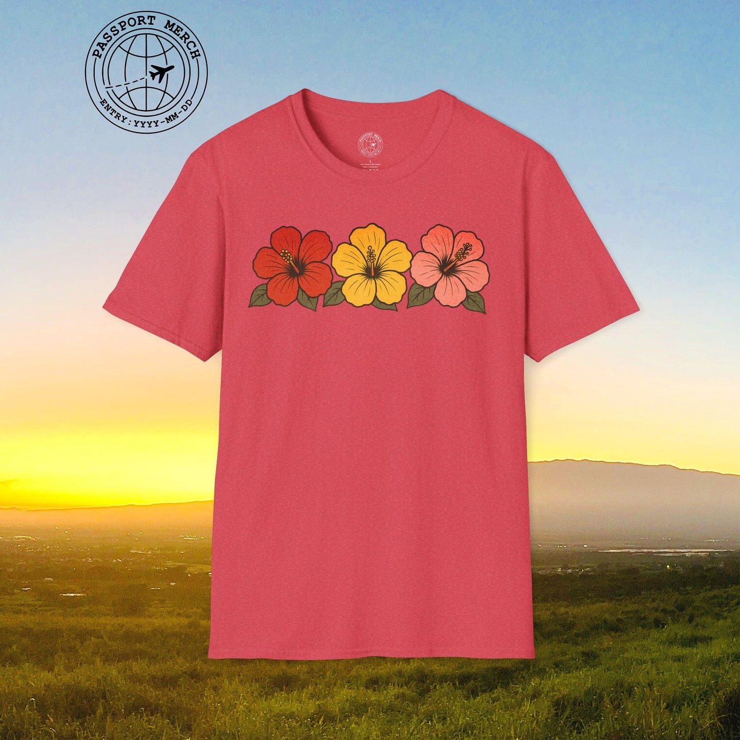 Three Vintage Hibiscus, Hawaii T-Shirt