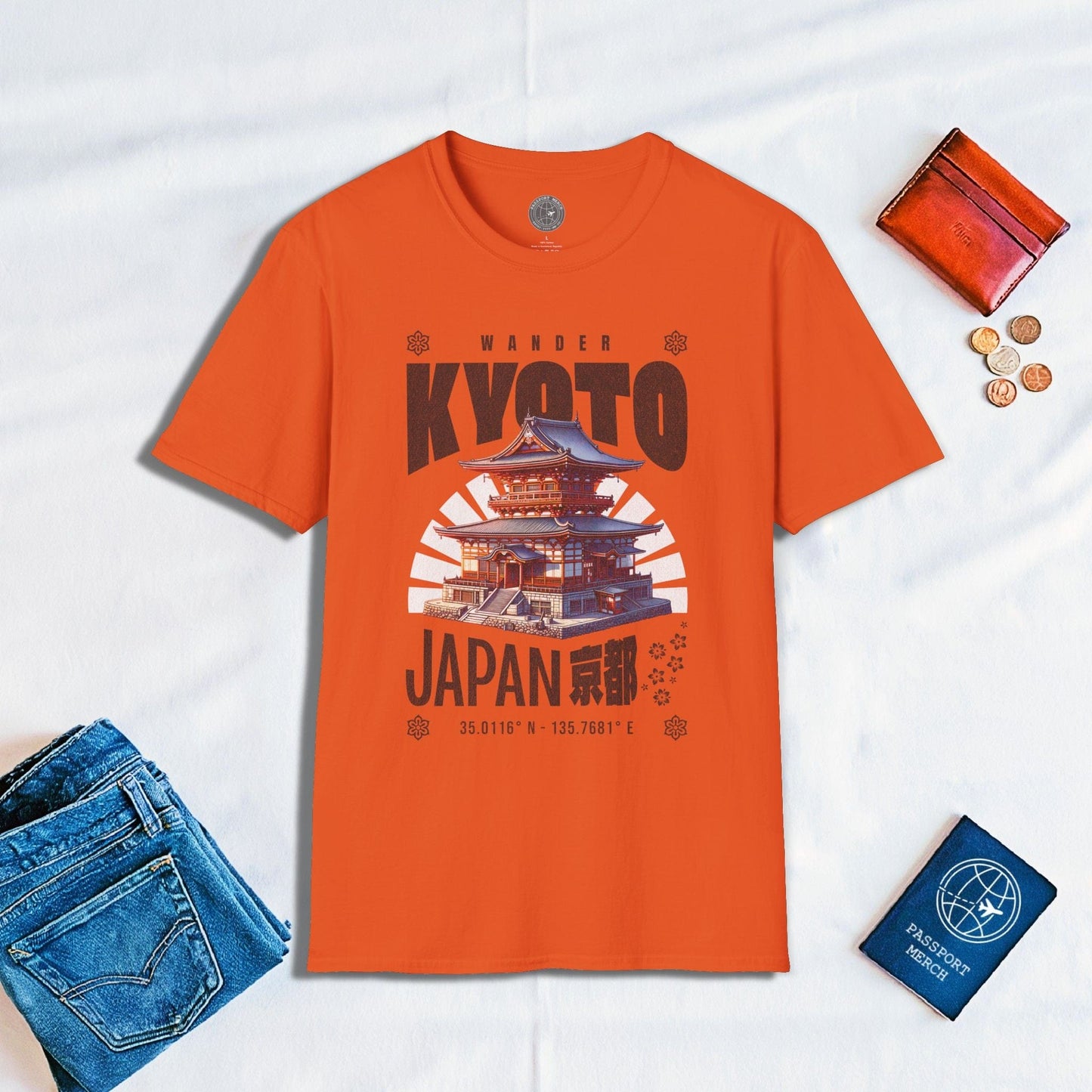 Wander Kyoto Japan Temple T-Shirt