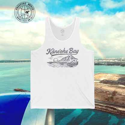 Kaneohe Bay Vintage Monochrome, Hawaii Tank Top
