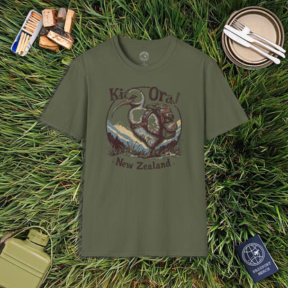 Kia Ora Kiwi, New Zealand T-Shirt