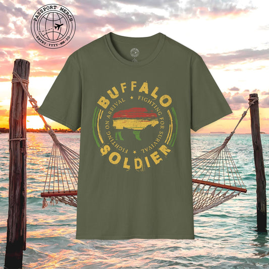Vintage Buffalo Soldier, Jamaica T-Shirt