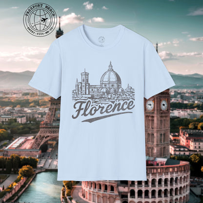 Monochrome Dreams of Florence, Italy T-Shirt