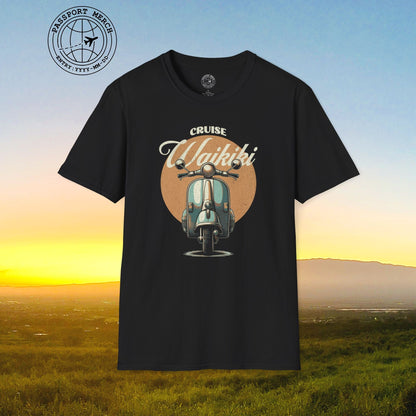 Vintage Cruise Waikiki Moped, Hawaii T-Shirt