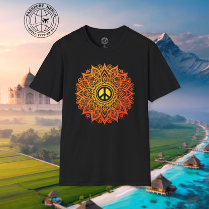 Peace Mandala India T-Shirt