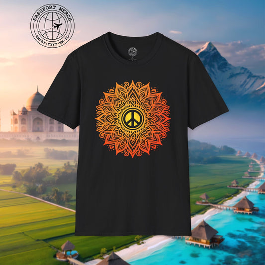 Peace Mandala India T-Shirt