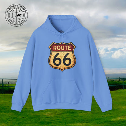 Signs of Wanderlust, Vintage Route 66, USA Hoodie