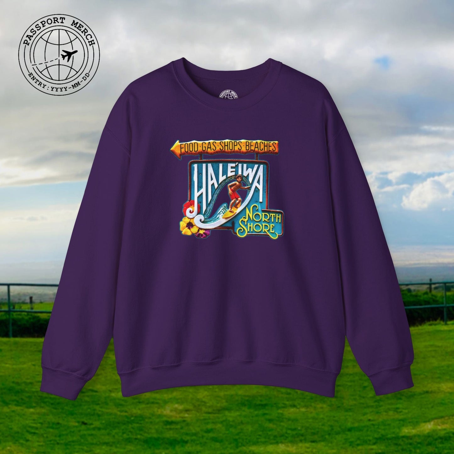 Signs of Wanderlust, Hale'iwa (North) Oahu, Hawaii Crewneck